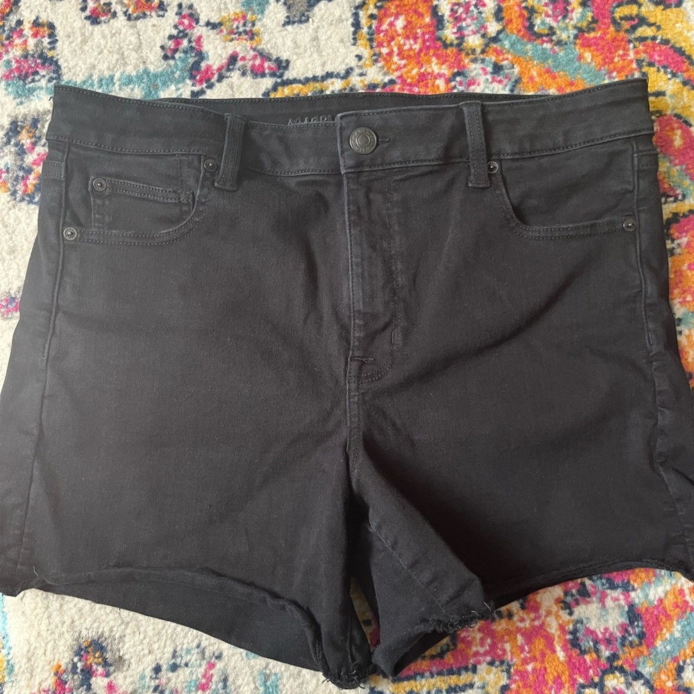 American Eagle Outfitters Black Jean Shorts, 16